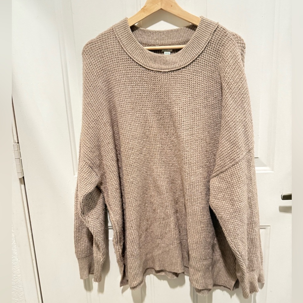 Aerie soft cozy oversized sweater tank top large